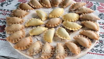 вареники с чечевицей и грибами