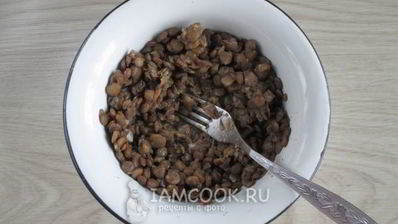 вареники с чечевицей и грибами