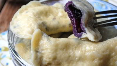 вареники с черникой на кефире