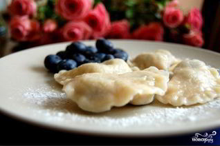 Вареники с голубикой