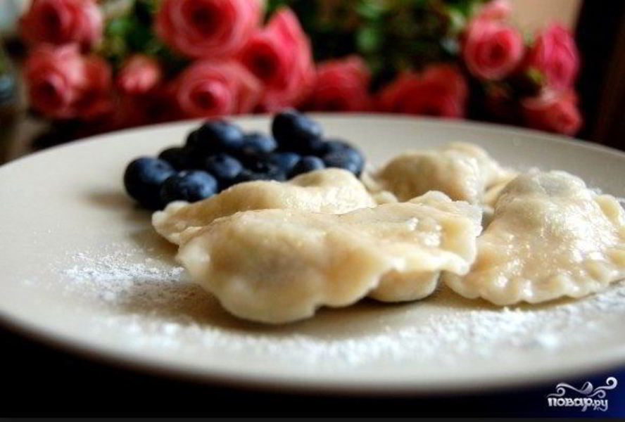 Вареники с голубикой