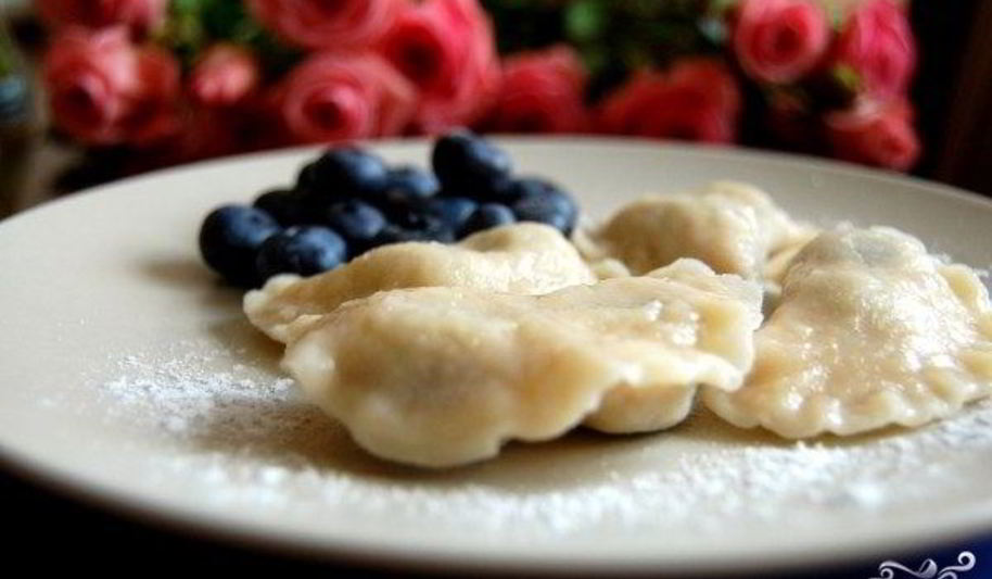 Рецепт вареников с голубикой