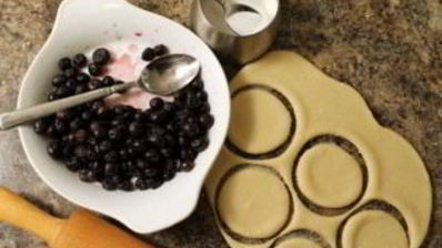 вареники с голубикой