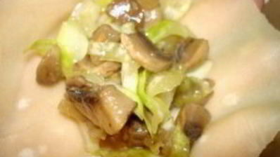 вареники с капустой и грибами