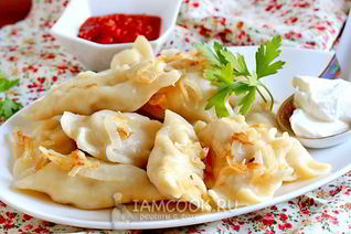 Вареники с капустой и мясом