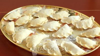 вареники с капустой и мясом