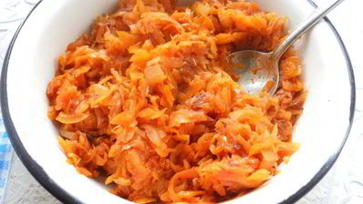 вареники с капустой из яичного теста