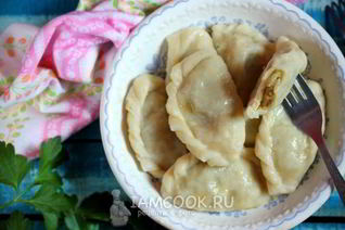 Вареники с картофелем и говядиной