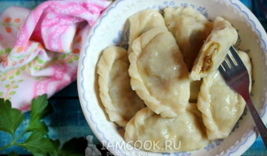 Рецепт вареников с картофелем и говядиной