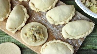 вареники с картофелем и говядиной