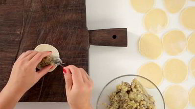 вареники с картошкой и грибами