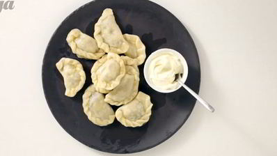 вареники с картошкой и грибами