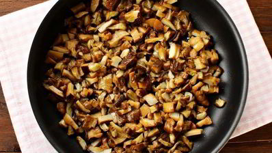 вареники с картошкой и лесными грибами