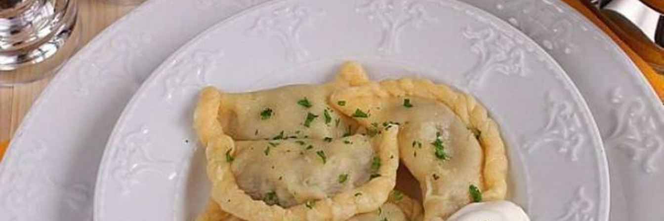 Вареники с картошкой и сушеными грибами