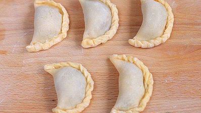 вареники с картошкой и сушеными грибами