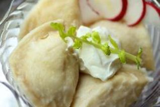 Вареники с картошкой и жареными грибами