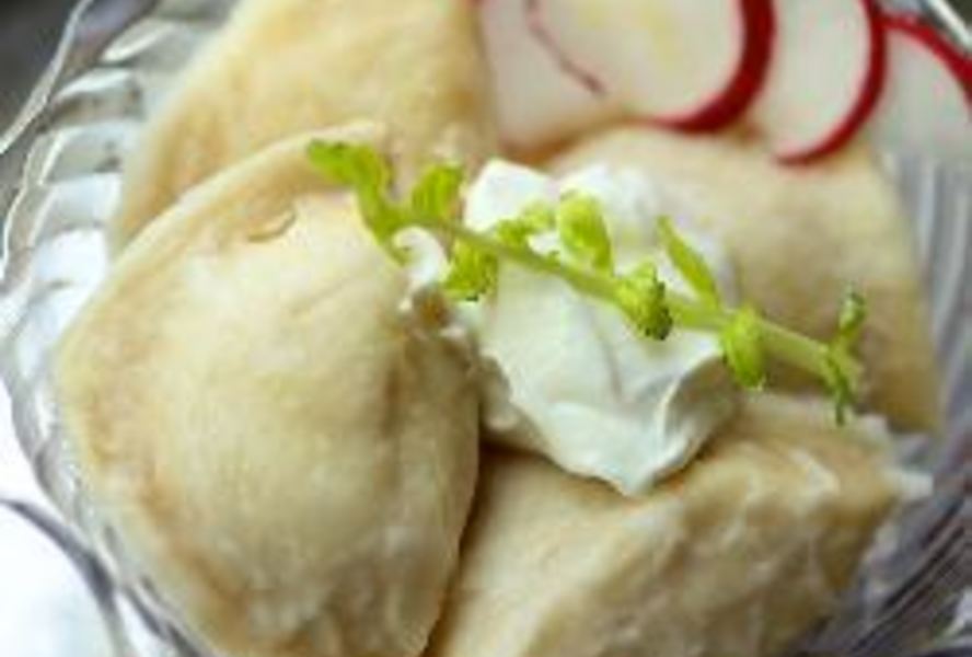 Вареники с картошкой и жареными грибами