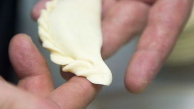 вареники с кислой капустой и мятым картофелем