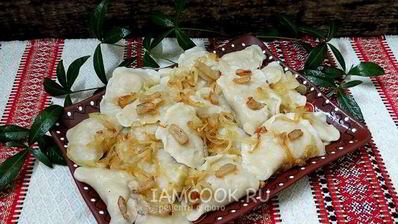 вареники с квашеной капустой и картошкой