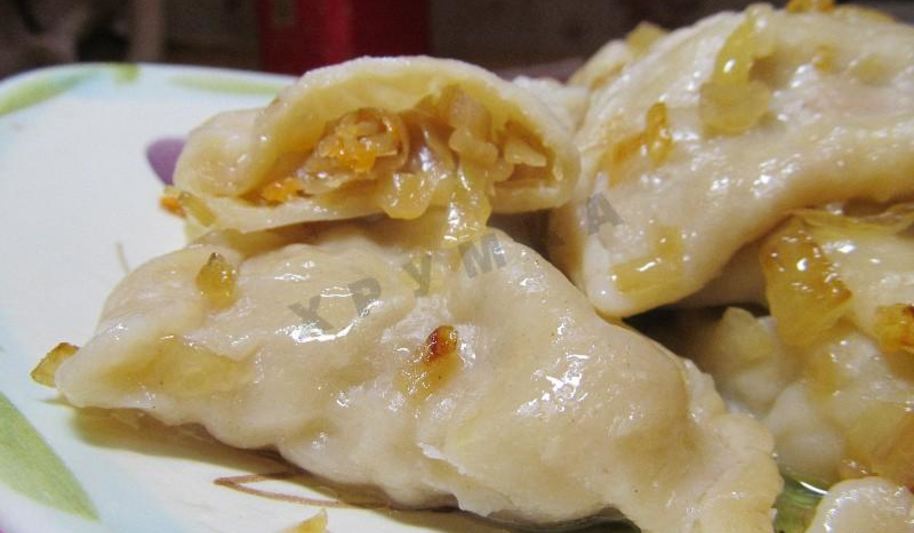 Рецепт вареников с квашеной капустой постные