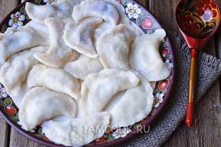 Вареники с малиной