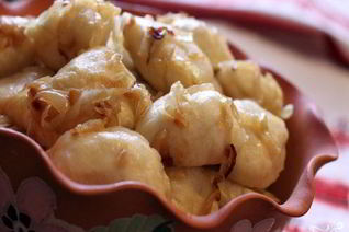 Вареники с мясом на кефире