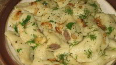 вареники с печенью и картошкой