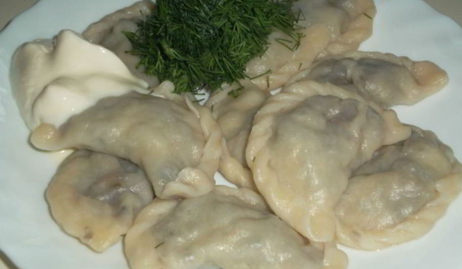 Рецепт вареников с шампиньонами