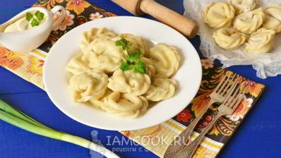 вареники с сырой картошкой и сыром