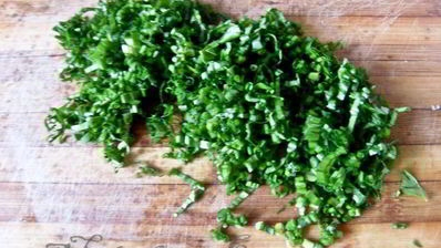 вареники с творогом и черемшой