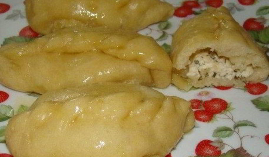 Рецепт вареников с творогом и укропом на пару