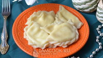 вареники с творогом и яичными желтками