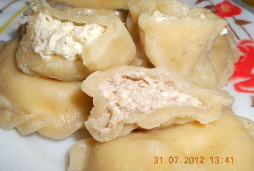 Вареники с творожно-ореховой начинкой