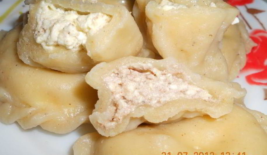 Рецепт вареников с творожно-ореховой начинкой