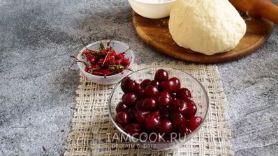 вареники с вишней на кефире с содой