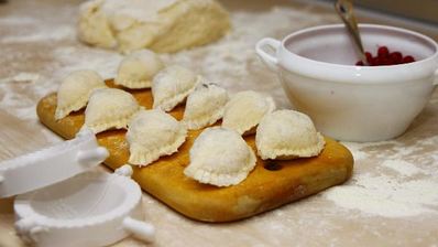 вареники с ягодами на кефире