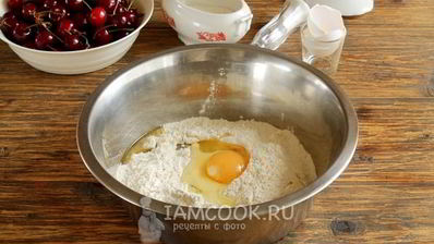 заварное тесто для вареников с вишней