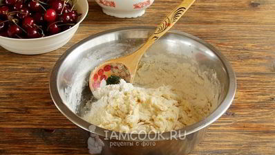 заварное тесто для вареников с вишней