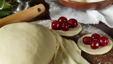 заварное тесто для вареников с вишней