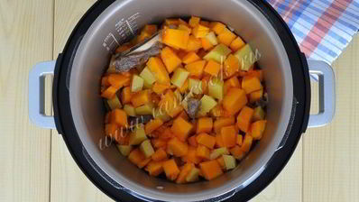 домашнее жаркое на пиве с тыквой в мультиварке