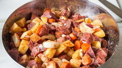 сытное жаркое из говядины