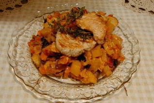 Жаркое из индейки с пармезаном