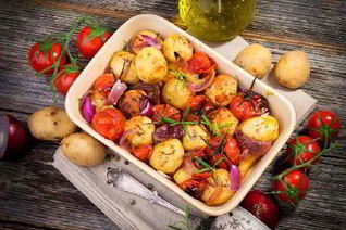 Жаркое из картофеля с овощами