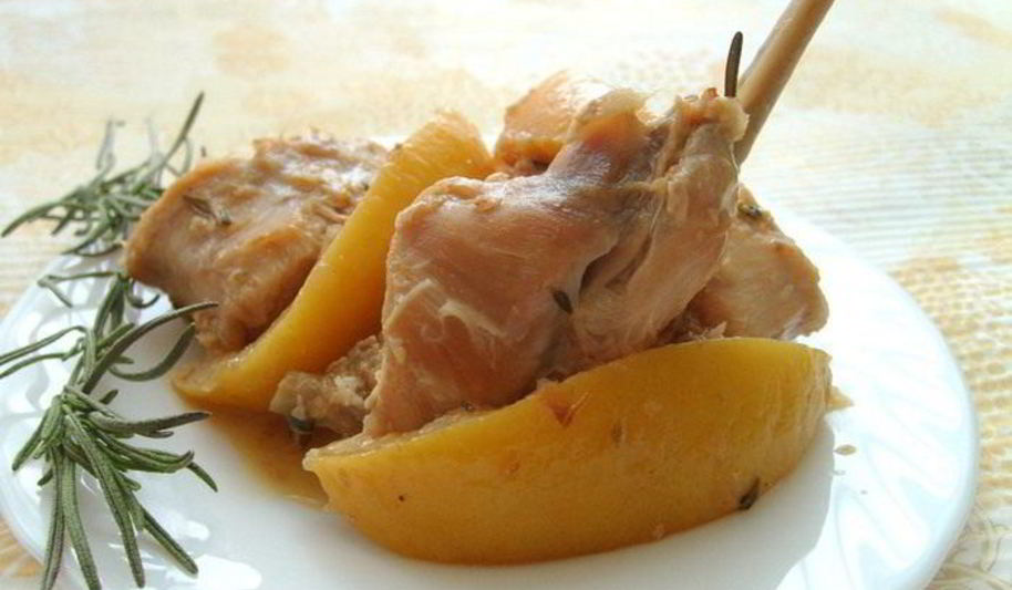 Рецепт жаркого из кролика с лимоном