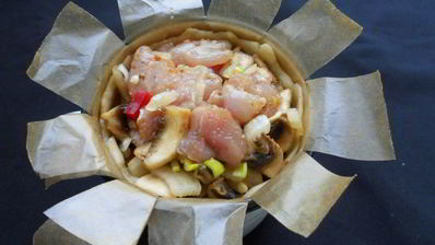 жаркое из курицы и грибов праздничный кулич