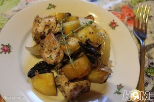 Жаркое из курицы с овощами