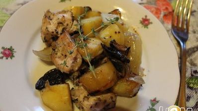 жаркое из курицы с овощами