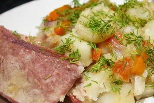 Жаркое из свинины с картофелем