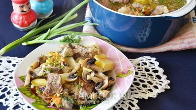 жаркое из свинины с картошкой