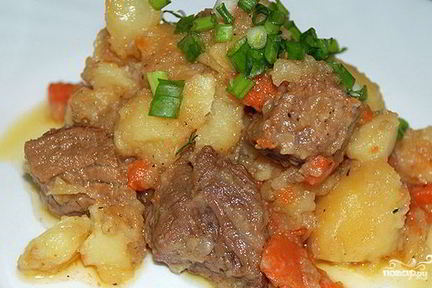 Жаркое из свинины в мультиварке